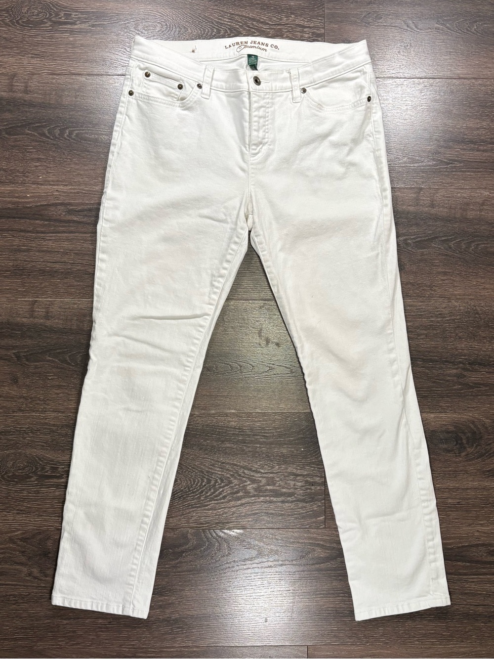 Lauren Jeans Co White “Modern Skinny” Jeans Size 10